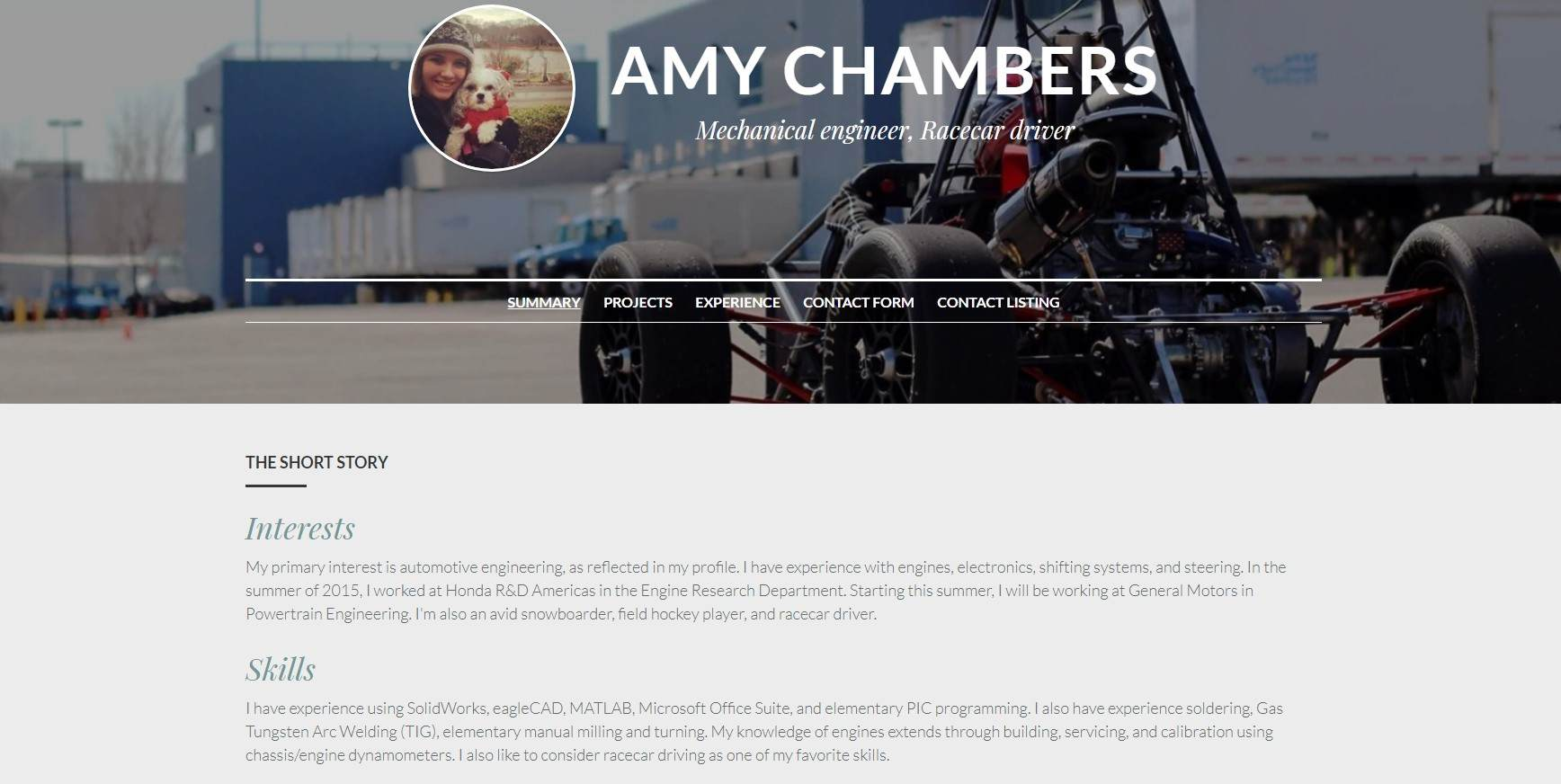 Amy Chambers Strikingly Website Amy Chambers Strikingly Website